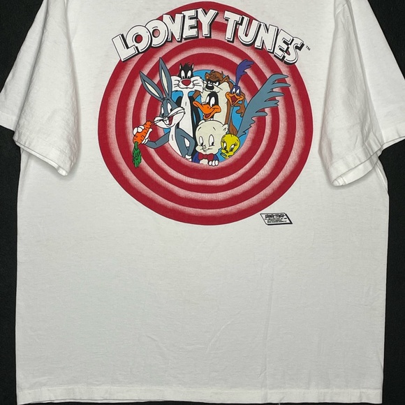 1989' LOONEY TUNES THAT’S ALL FOLKS DOUBLE SIDED GRAPHIC VINTAGE T-SHIRT - Picture 3 of 6